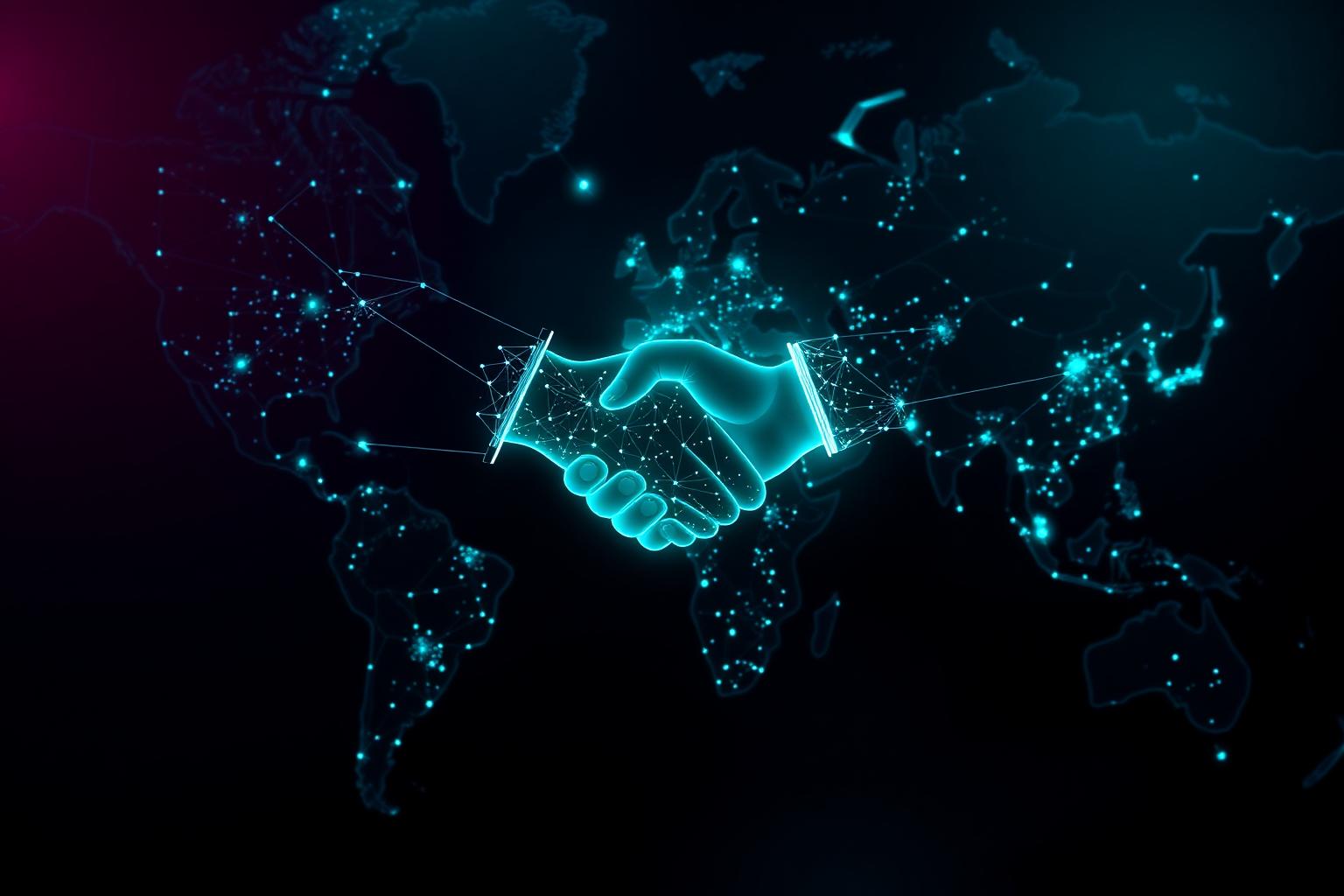 Global partnership network visualization