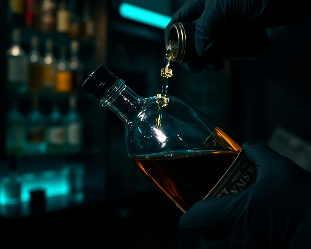 Refilled whisky