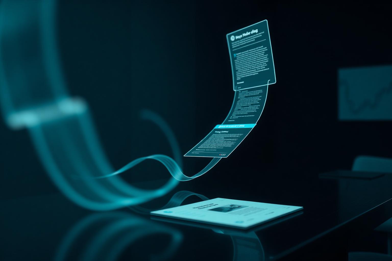 Holographic article cards